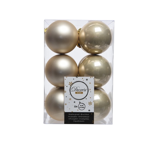 Box Baubles Pk/12-Pearl