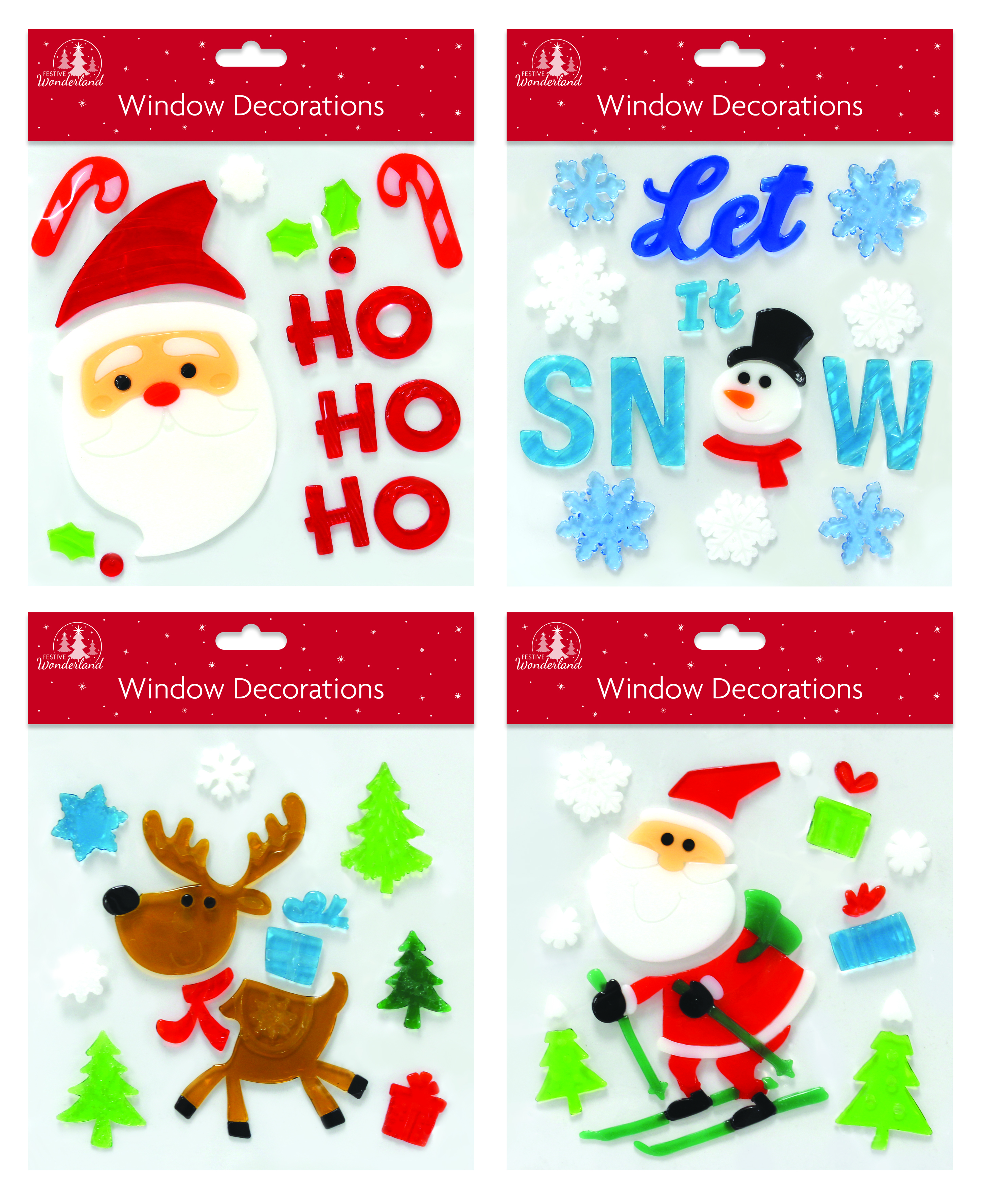 Christmas Gel Window Stickers