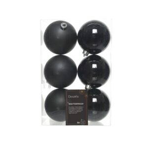 Box Baubles Pk/6-Black