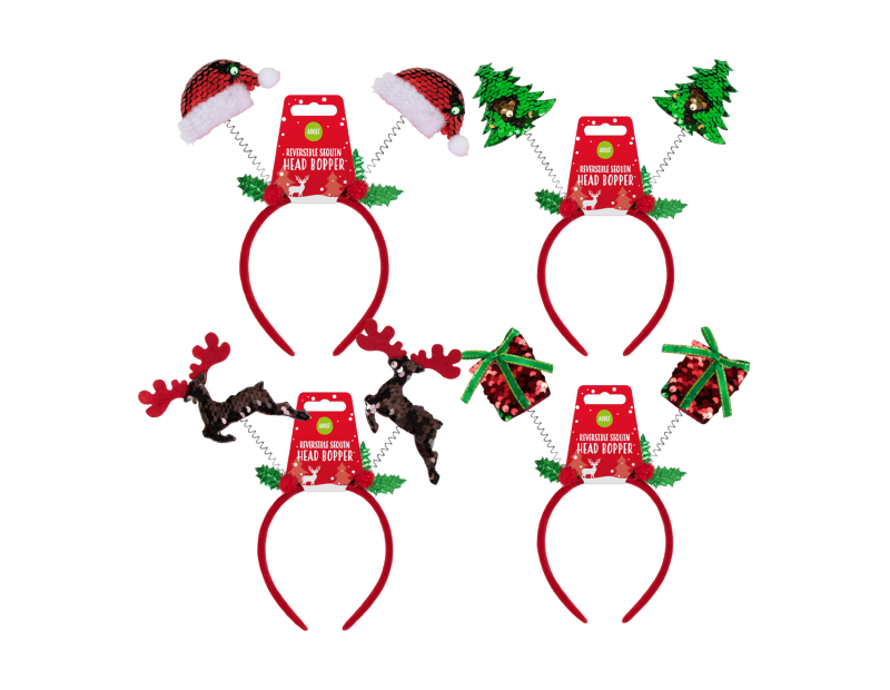 Christmas Sequin Head Boppers