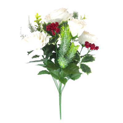 Rose/Berry Bouquet-White