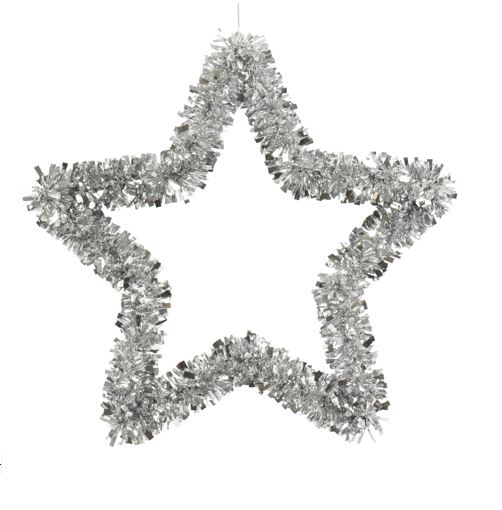 Silver Star-Tinsel